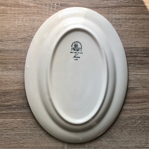 15” Edwin Knowles china vintage serving platter - Picture 6 of 9